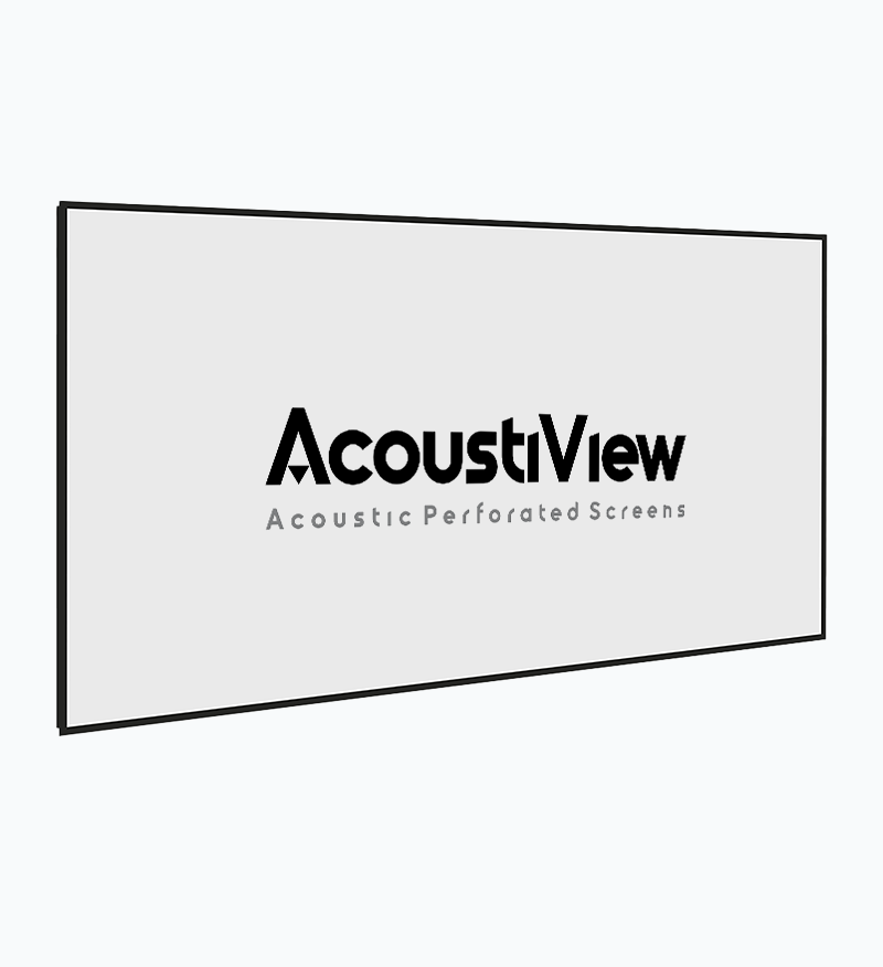 Klara AcoustiView Series - Fixed Screens (Acoustic Perforated | Matte White )