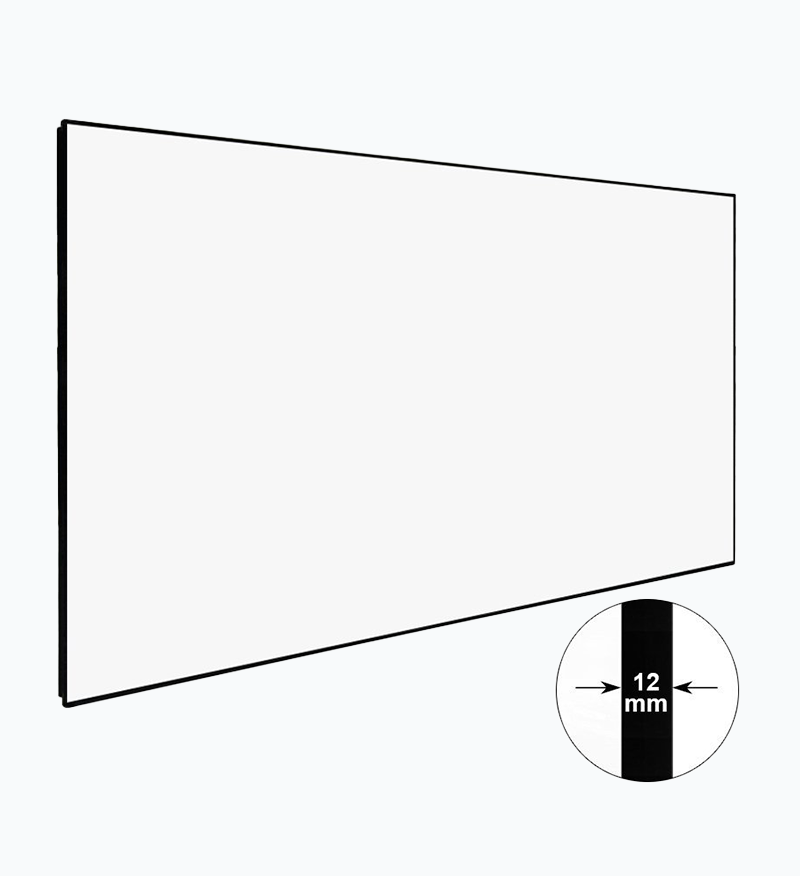 Klara AcoustiView Series - Fixed Screens (Acoustic Perforated | Matte White )